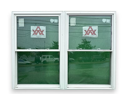 Advanced Vinyl Twin Double Hung Window (76 x 57)