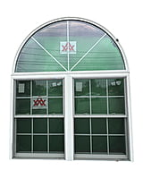 Advanced Vinyl Twin Double Hung Window With Arch (77 7/8 x 93 3/4) Advanced Vinyl Twin Double Hung Window With Arch (77 7/8 x 93 3/4)